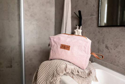 Toiletry bag - Pepita Linen