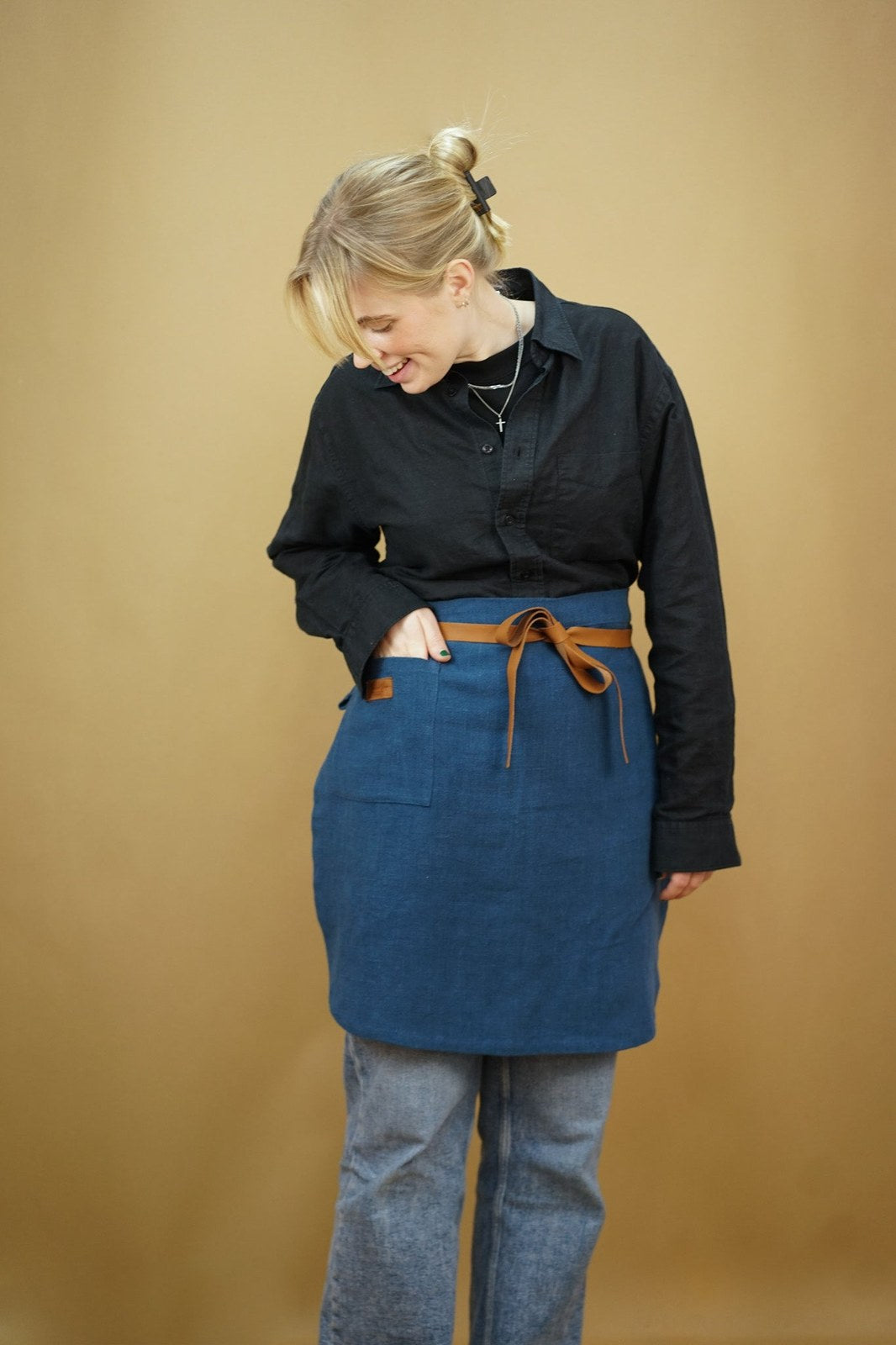 Apron - Psyrri Linen collection, short