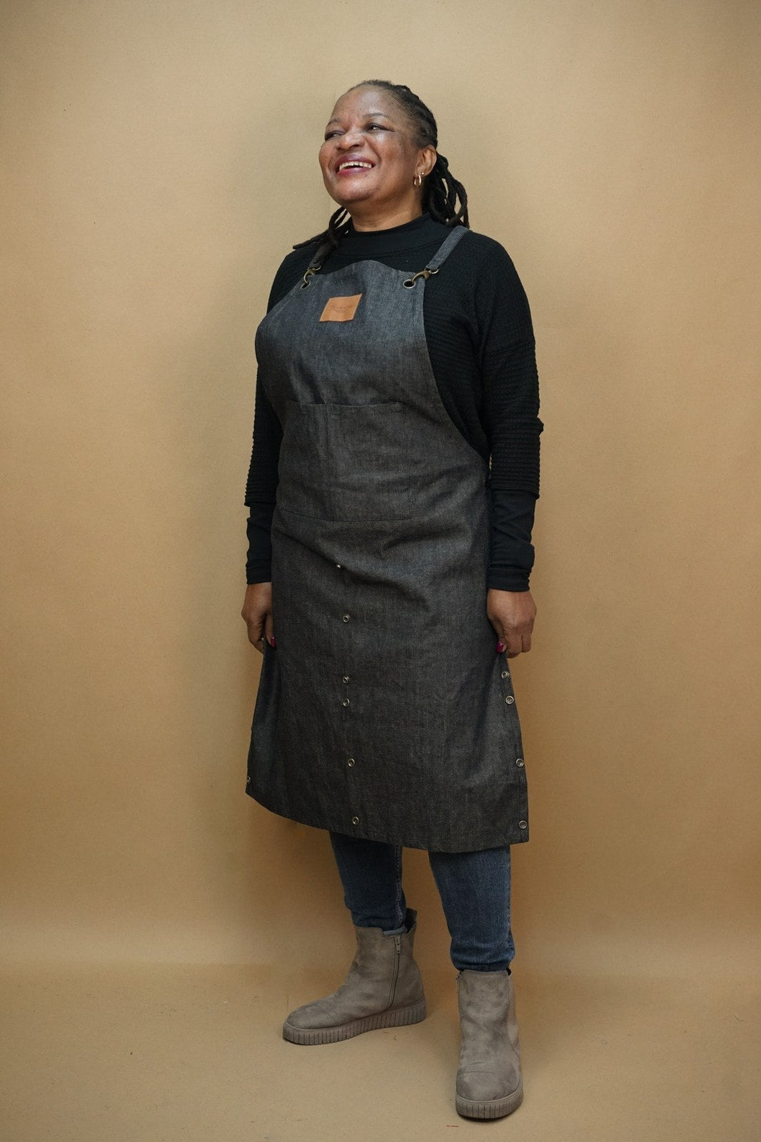 Apron - Denim Collection with fold up pocket