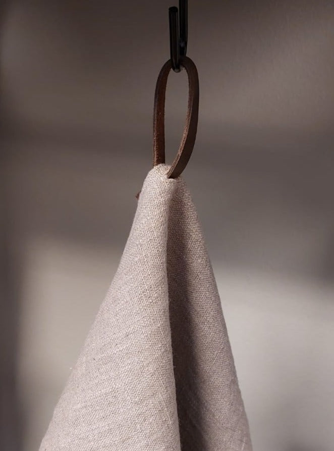 Towel Hanger, leather set of 4