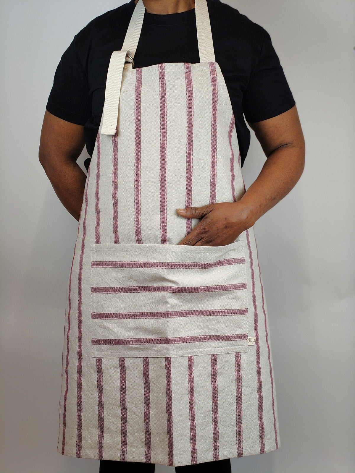Apron – Classic Collection Red Multi Stripe