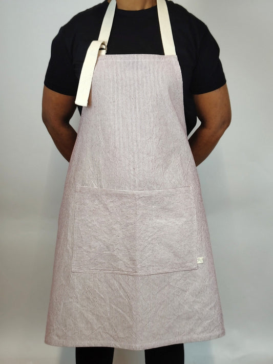 Apron – Classic Collection Red Thin Stripe