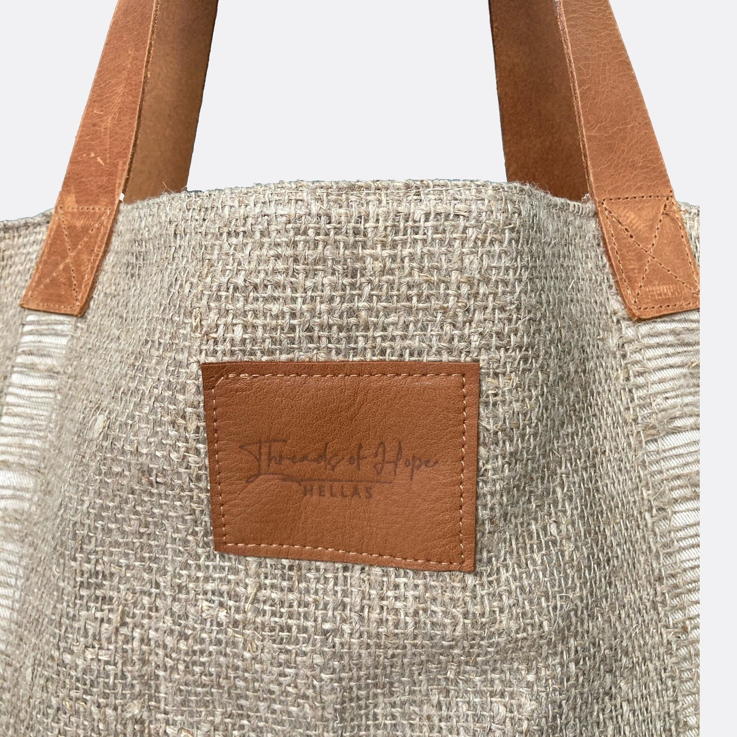 Linen tote bag