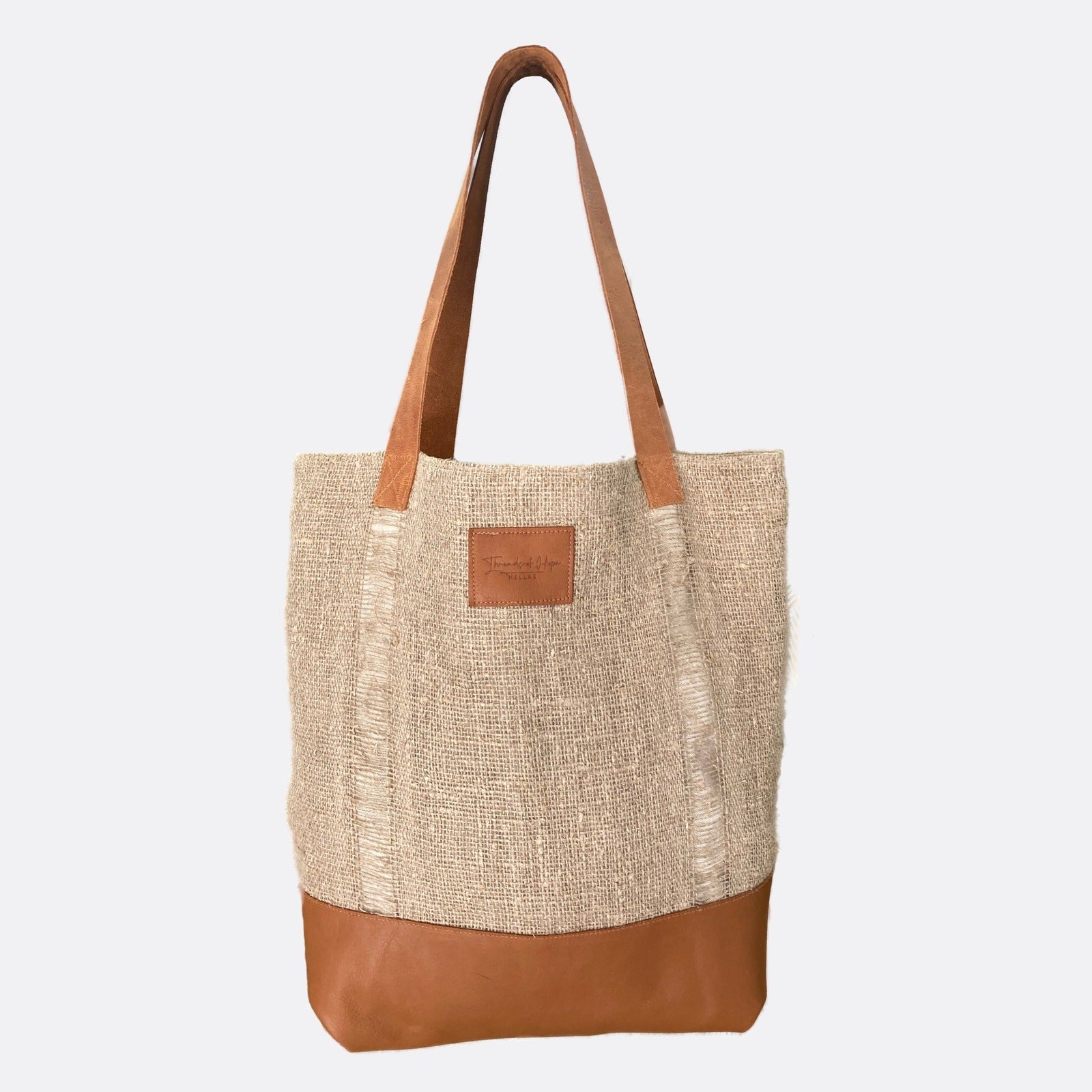 Linen tote bag