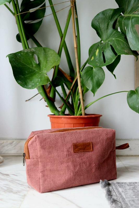 Toiletry Bag – Pepita Linen