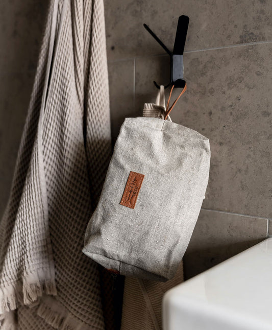 Toiletry bag - Pepita Linen